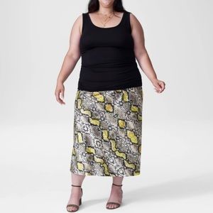 Universal Standard CeeCee Midi Bias Skirt